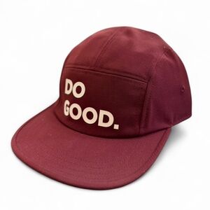 NWT Men’s Cotopaxi Maroon 5-Panel ‘Do Good’ Cap with Adjustable Strap